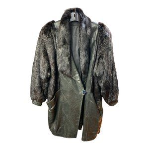 Leather & Mink Coat